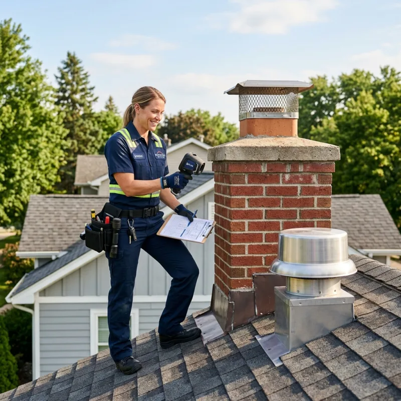 Technician inspecting a Dixons Creek roof cavity and ductwork for a dead bird